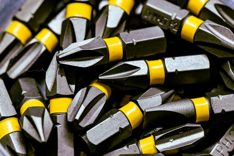 Hardware, fasteners and tools in a store